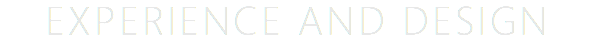 EXPERIENCE AND DESIGN